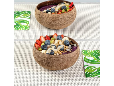 Bol en Bois de 12 Pouces Bols en Acacia Pâtisserie en Plastique Produits en Bois de Mangue en Rotin