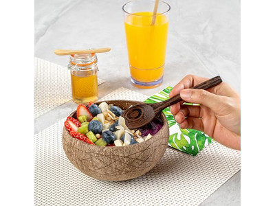 Bol en Bois de 12 Pouces Bols en Acacia Pâtisserie en Plastique Produits en Bois de Mangue en Rotin