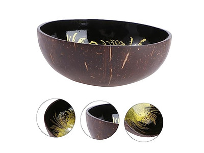 Doublures de Banneton Pour Bols Plastique Cuisine Bol en Noix de Coco Et Ensemble de Cuillère Smoothie