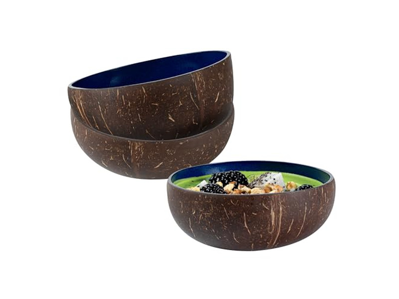 Fournitures de Fabrication de Bougies Bols en Bois pour Bougies Faits Main Luxe Noix de Coco Organique