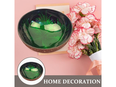 Bol de Service en Grappes Ensemble de 4 Bols en Coque de Noix de Coco Polie Premium de Thaïlande