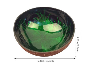 Bol de Service en Grappes Ensemble de 4 Bols en Coque de Noix de Coco Polie Premium de Thaïlande