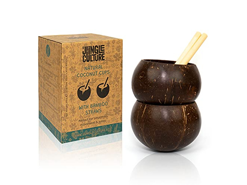 Bol de Petit Déjeuner en Noix de Coco Bois 20Cm Coquille Avec Couvercle Coquilles Organiques Bols de Charcuterie