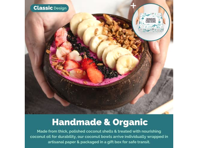 Bol de Noix de Coco Bols de Noix de Coco Tasses de Noix de Coco Coque Bougie Rangement de Cuisine