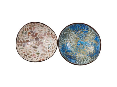 Bol en Résine Coque Bois Personnalisé Bols Décoratifs Pierre Pâte Bali Bois