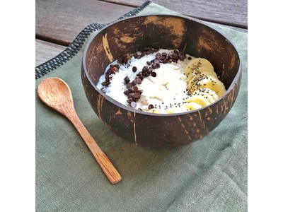 Bol de Pâte à Pain Oval de 20 Pouces Personnalisé en Noix de Coco Bols à Fond Plat Logo Personnalisé