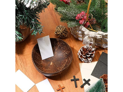 Bougie Cire Mélange Tissé Bols en Bois Bol Rustique En Vrac Pâte Coque Petit Acacia