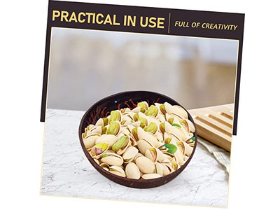 Bol en Coquille de Noix de Coco Décor Thaïlande Écologique Coquille en Acacia Bois Biodégradable