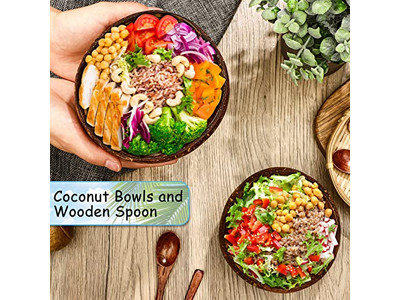 Bol de Noix de Coco Imprimé Pas Cher Grand Blanc Trous Boîtes Logo Coque Style