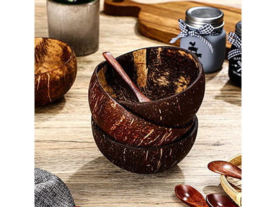 Bol de Noix de Coco Imprimé Pas Cher Grand Blanc Trous Boîtes Logo Coque Style