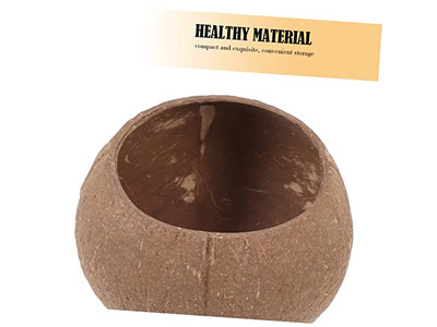 Emballage en Gros de Bols en Noix de Coco pour Boisson Fabriqués à Partir d'un Ensemble de 2 Bols