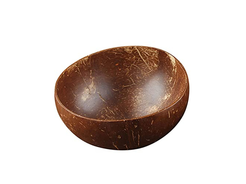 Coquille de Noix de Coco avec Couvercle Cuillère en Bois et Bol Bols d'Açaï Cuillères Grande Salade Pack de 10