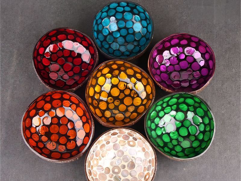 Ustensile de Service Poli en Noix de Coco