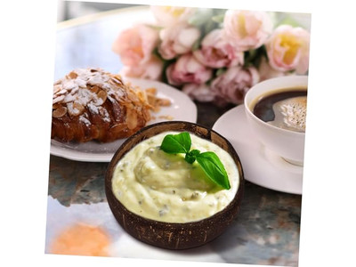 Bol à Dîner en Coque de Noix de Coco Bols Vides Artisanat Manuel Coque Cuillère Petite Simple