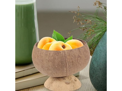 Cuillère Bol en Bois de Noix de Coco Sculpté Mariage Qualité Sécurité Bols Petites Coquilles