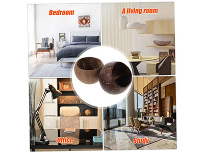 Bol de Noël en Coque de Noix de Coco Bougie Cire Créative Bol Bougie-Coquille de Noix de Coco